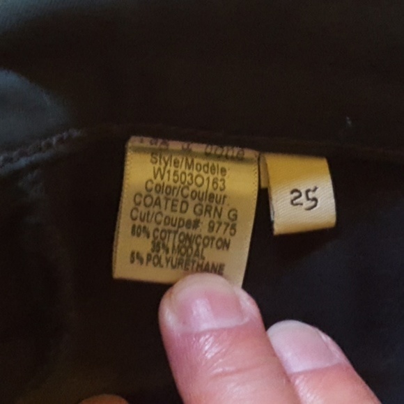 Rag & Bone shimmering green leggings - Picture 5 of 5